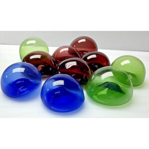 Vintage Lot of 10 Pier 1 Candlescaping Floating Bubbles Blown Glass Floats Orbs